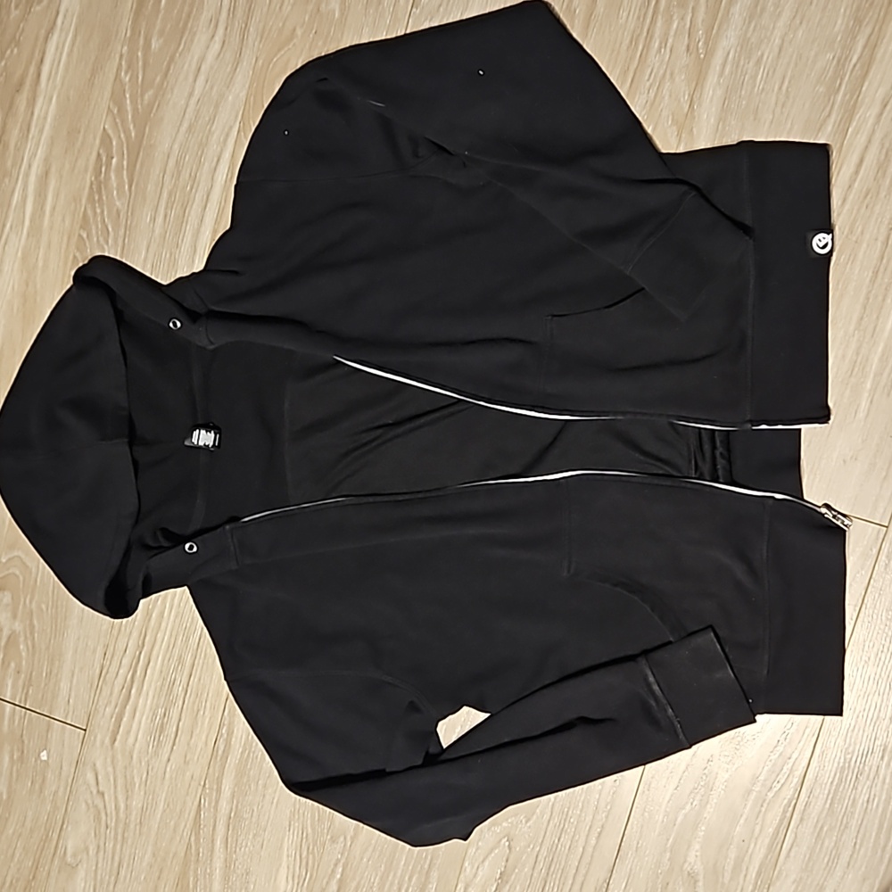 Good used condition Quickflip size large zip up hoodie/backpack